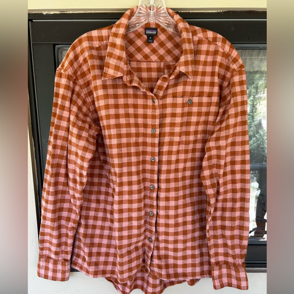 Patagonia Organic Cotton Driving Song Flannel Shirt, women’s M